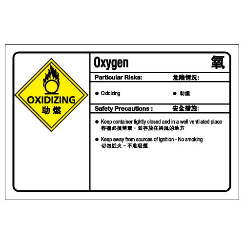 化學類安全標誌貼紙 CL06 印刷服務