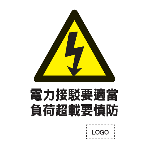 危險警告類安全標誌貼紙 W46 印刷服務