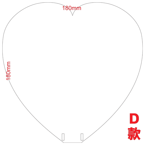 心形 PVC 膠扇刀模