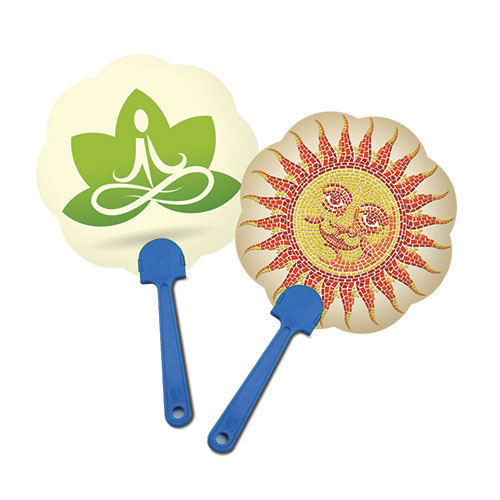 花形 PVC 膠扇廣告扇印刷