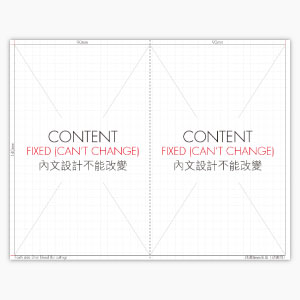 90x140mm 自訂設計個人筆記簿 內文模版