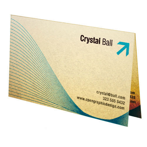 香檳金珍珠摺咭名片、咭片、卡片數碼印刷