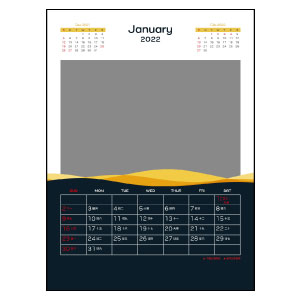 DSA07 磁石座座枱月曆 (快樂人生) 設計 A 一月