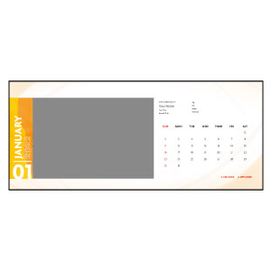 DSA10 9x5 座枱月曆 (快樂人生) 設計 B 一月
