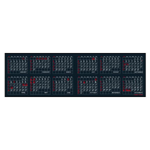 DSA12 口袋月曆咭 設計 A 底面