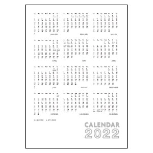 2022年 DSA14 A6月曆記事本 設計 B - 03