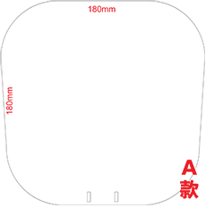 A 款紙扇（廣告扇）刀模預覽圖