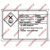 化學類安全標誌貼紙 CL12 印刷服務