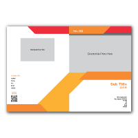 DSA-FR 創意專案資料夾 款式B 橙色封面