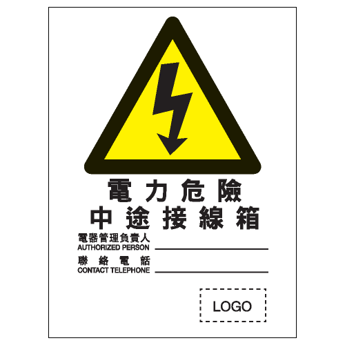 危險警告類安全標誌貼紙 W35 印刷服務